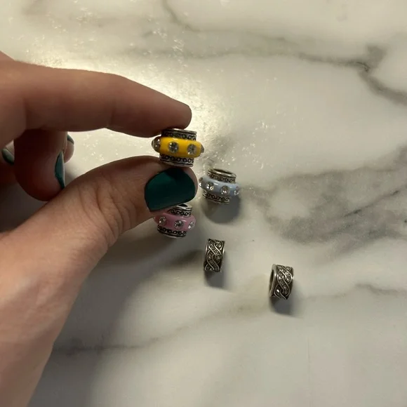 Brighton spacer beads, lot of 5 - Picture 4 of 5